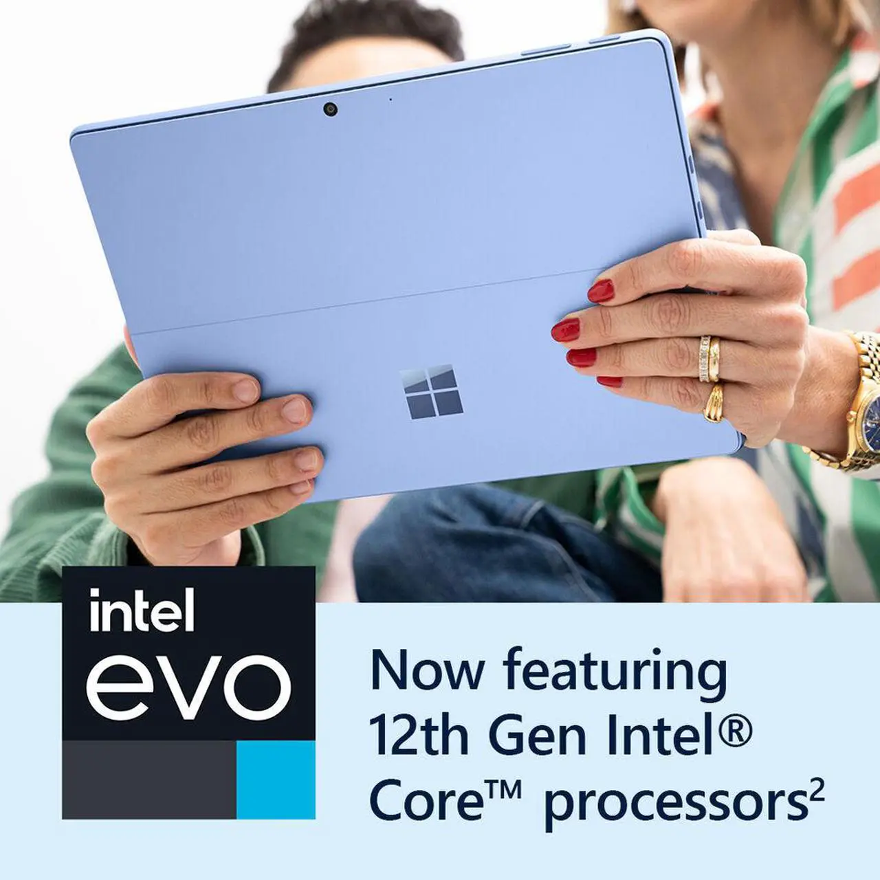 Alt view image 13 of 15 - Microsoft Surface Pro 9 For Business - 13" PixelSense Display - Intel Core i7 10-Core (12th Gen) - 16 GB RAM - 512GB SSD - Windows 11 Pro - Sapphire  QIY-00033