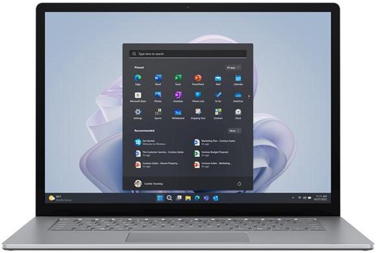 Main image of Microsoft Surface Laptop 5 15" PixelSense Touchscreen Notebook - Intel Core i7 12th Gen i7-1265U - 8 GB Total RAM - 256 GB SSD - Platinum - Windows 11 Pro RBZ-00001