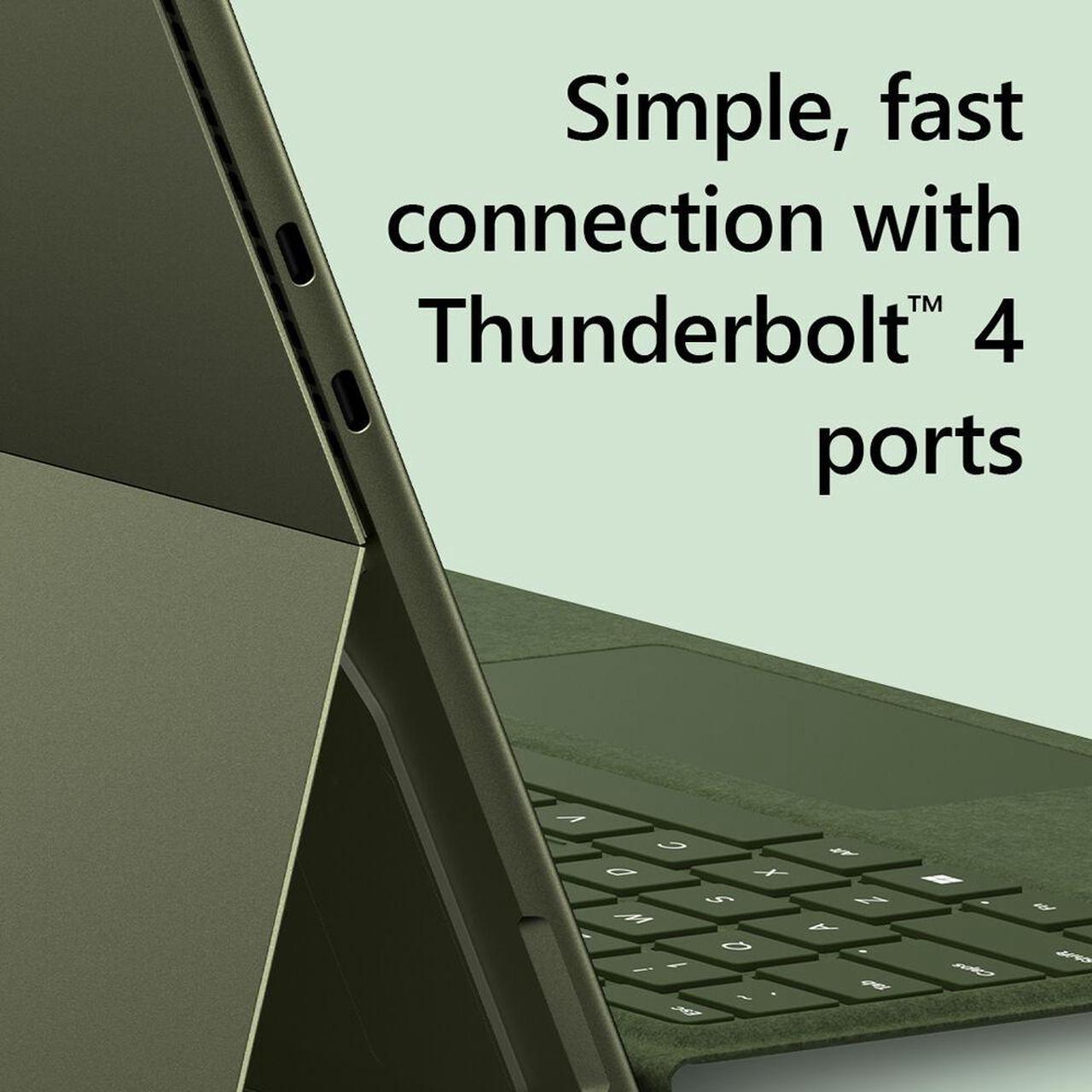 Alt view image 5 of 9 - Microsoft Surface Pro 9 For Business - 13" PixelSense Display - Core i7 12th Gen i7-1265U Deca-core (10 Core) 1.80 GHz - 16 GB RAM - 512 GB SSD - Windows 11 Pro - Forest QIY-00049