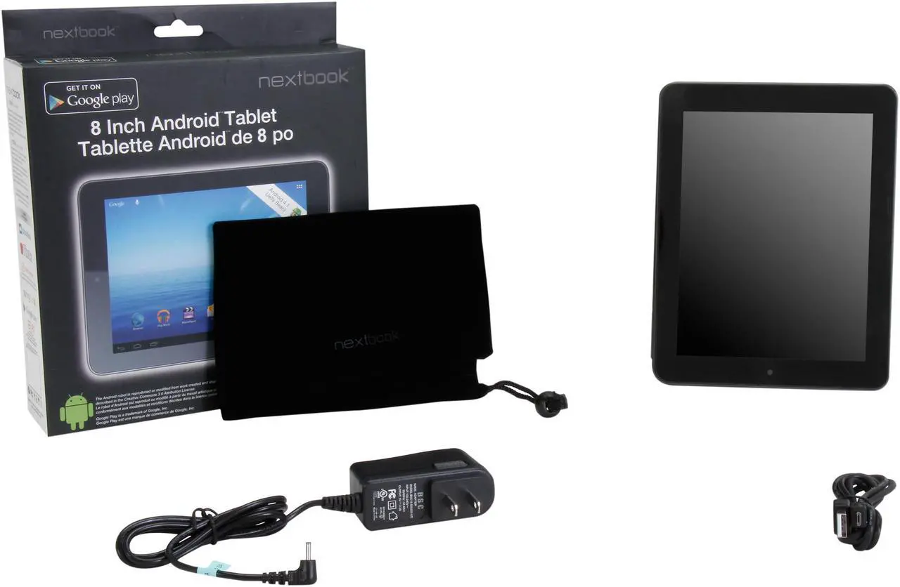 Alt view image 8 of 8 - Nextbook 8" Android Tablet - Dual Core 1.50Ghz 1GB RAM 8GB Flash IPS Display Android 4.1 GMS (NX008HI8G)