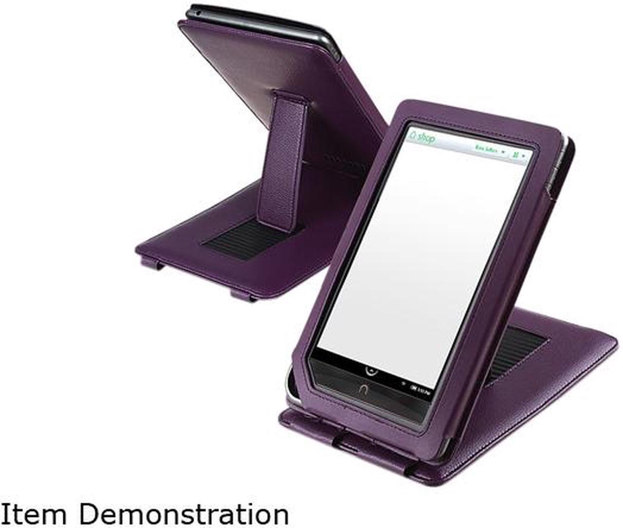 Main image of Insten 1901702 Folio Stand Leather Case for Barnes & Noble Nook Color / Nook Tablet, Purple - OEM