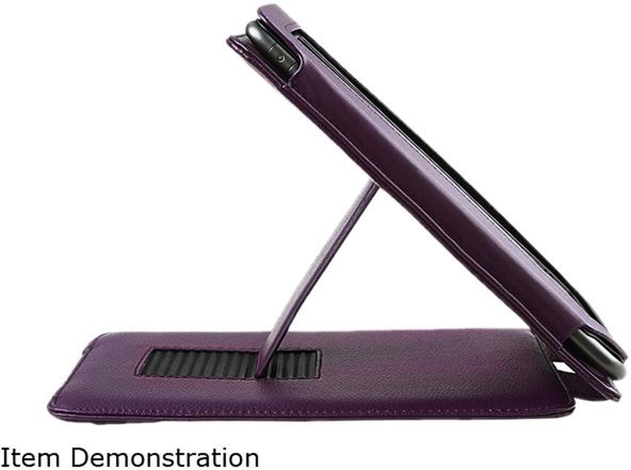 Alt view image 3 of 4 - Insten 1901702 Folio Stand Leather Case for Barnes & Noble Nook Color / Nook Tablet, Purple - OEM
