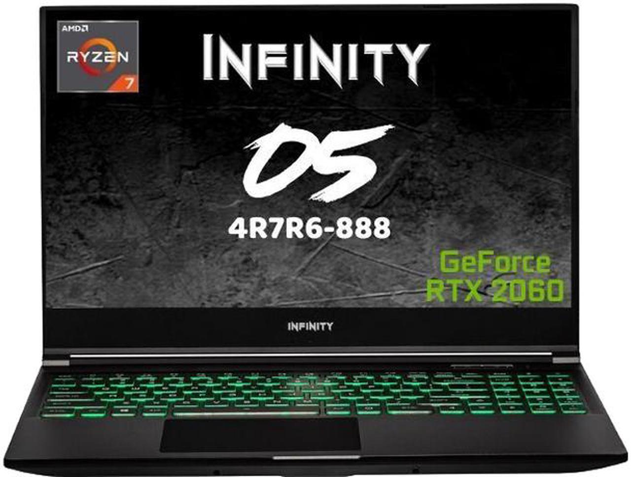 Main image of Infinity - 15.6" GeForce RTX 2060 - AMD Ryzen 7 4800H - 16GB Memory - 512 GB PCIe SSD - Windows 10 Home 64-bit - Gaming Laptop - 120 Hz IPS (NBINF-O5-4R7R6-888 )