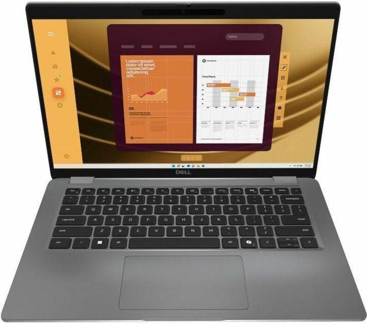 Alt view image 2 of 15 - Dell Latitude 5000 5450 14" Notebook - Full HD - Intel Core Ultra 7 155U - 32 GB - 1 TB SSD - Titan Gray - Windows 11 Pro   SBR1G