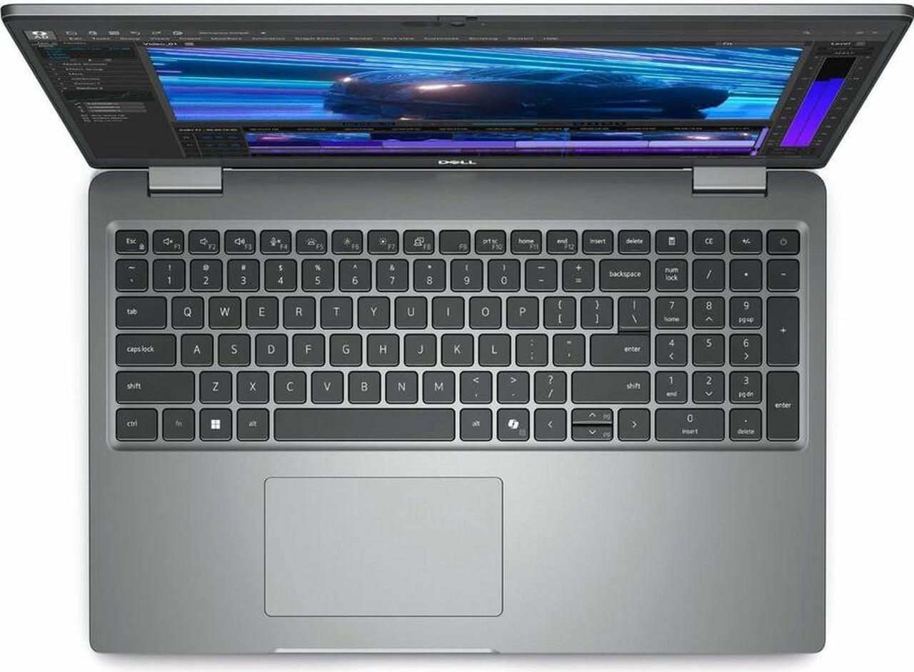 Alt view image 2 of 6 - Dell Precision 3000 3591 15.6" Mobile Workstation - Full HD - Intel Core Ultra 7 155H - 16 GB - 512 GB SSD - Titan Gray - Windows 11 Pro - Front Camera/Webcam 5J9V3