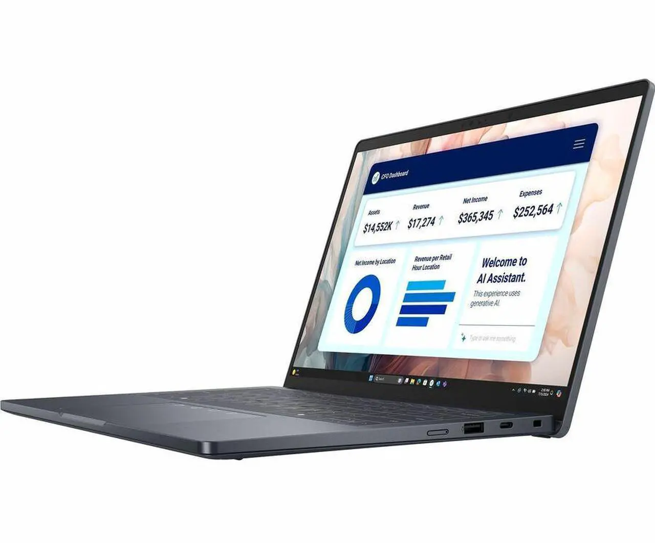 Alt view image 6 of 6 - Dell Pro 14 Premium PA14250 14" Copilot+ PC Notebook - Full HD Plus - Intel Core Ultra 7 266V - 16 GB - 512 GB SSD - Magnetite - Windows 11 Pro - Intel Arc Graphics - IEEE 802.11be 4KX2T