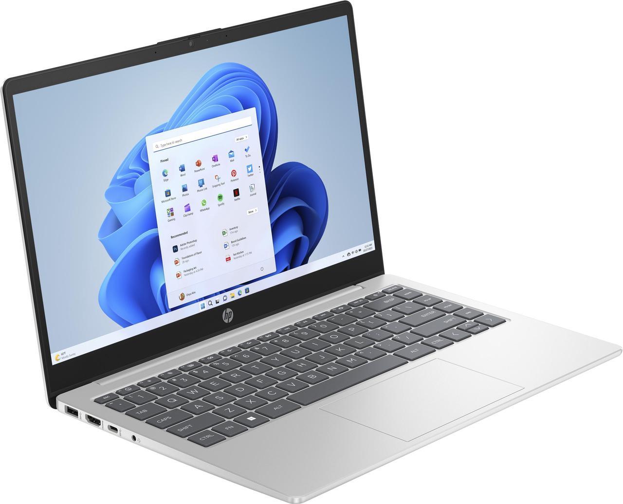 Alt view image 2 of 10 - HP Notebook Intel Core 3 100U 12GB Memory 512 GB NVMe SSD Intel Graphics 14.0" Windows 11 Home 14-ep1063cl