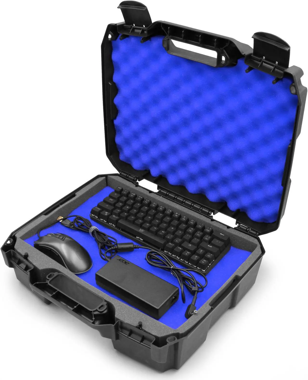 Alt view image 2 of 5 - CASEMATIX - Hard Shell Case with Shock-Absorbing Foam Fits up to 15" Inch Laptop and Accessories