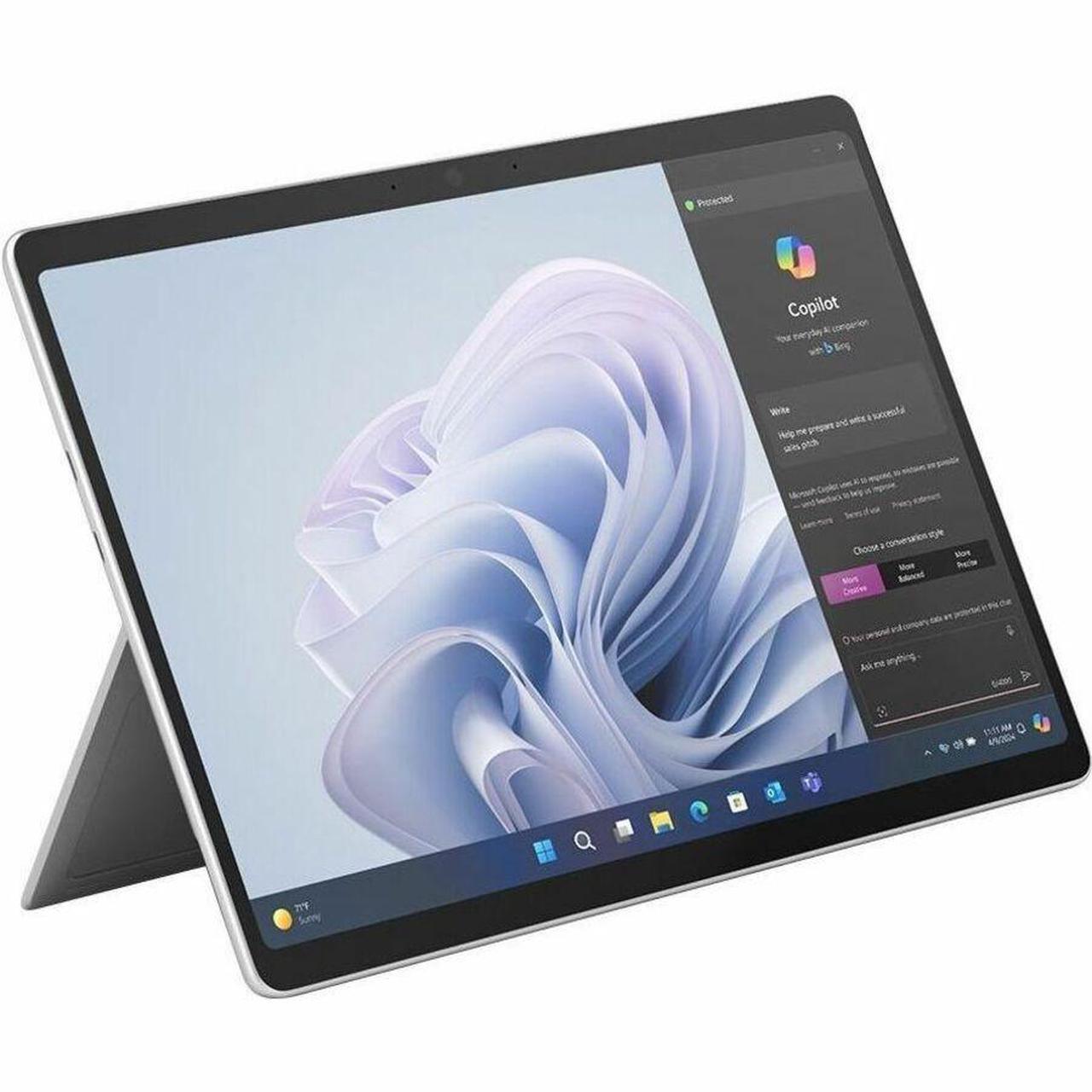 Main image of Microsoft Surface Pro 10 Tablet 13" - 32 GB - 512 GB SSD - Platinum - Windows 11 Pro - 19 Hours Maximum Battery Run Time EP2-14821