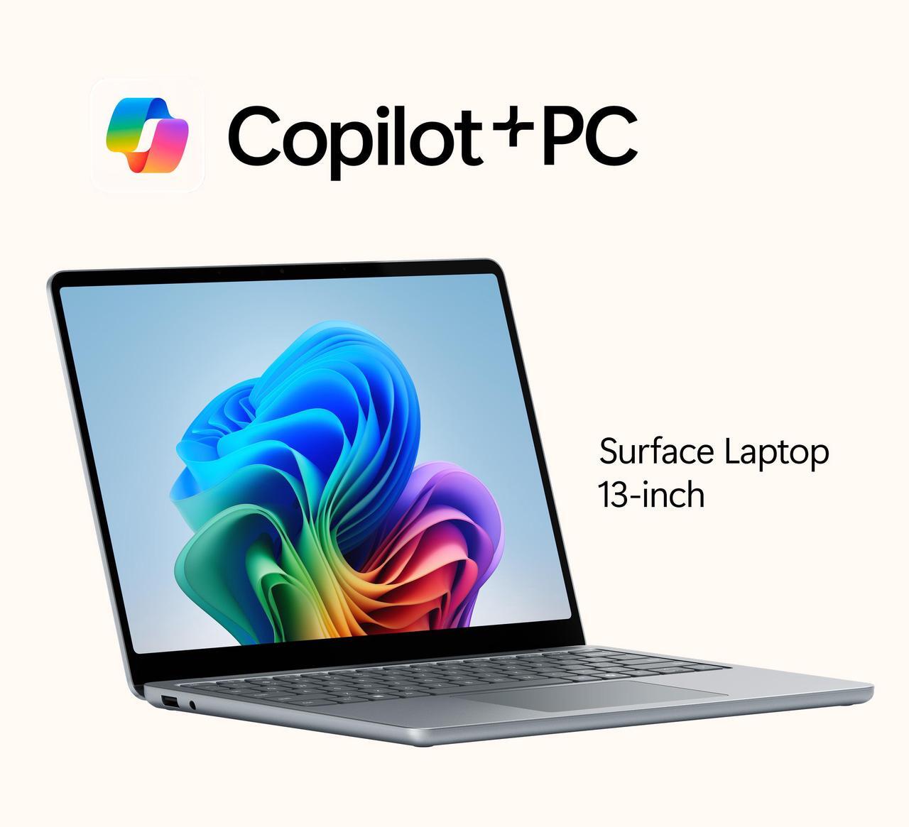 Alt view image 7 of 20 - Microsoft 13" Surface Laptop Copilot+ PC, Snapdragon X Plus 8-Core, 16GB RAM, 512GB UFS, Ocean, Latest Model