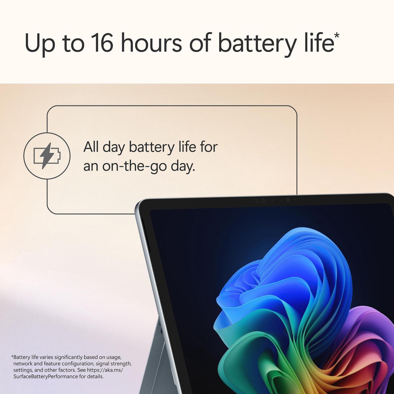 Alt view image 19 of 20 - Microsoft 13" Surface Laptop Copilot+ PC, Snapdragon X Plus 8-Core, 16GB RAM, 512GB UFS, Ocean, Latest Model