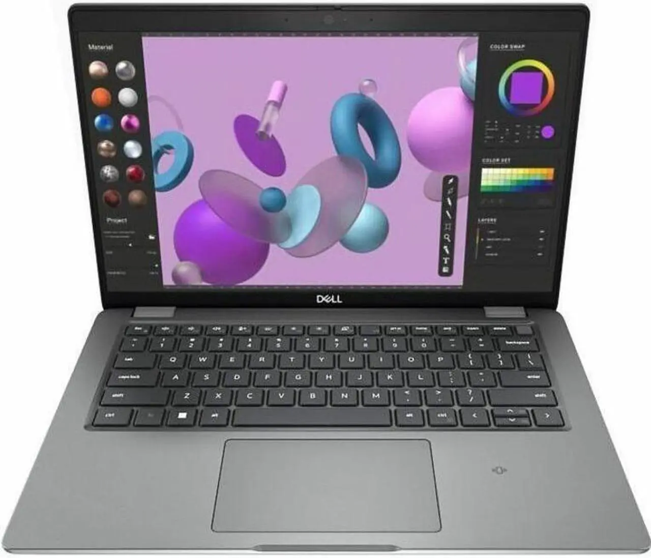 Alt view image 3 of 20 - Dell Precision 3000 3480 14" Mobile Workstation - Full HD - 1920 x 1080 - Intel Core i7 13th Gen i7-1355U Deca-core (10 Core) 1.70 GHz - 16 GB Total RAM - 512 GB SSD - Titan Gray