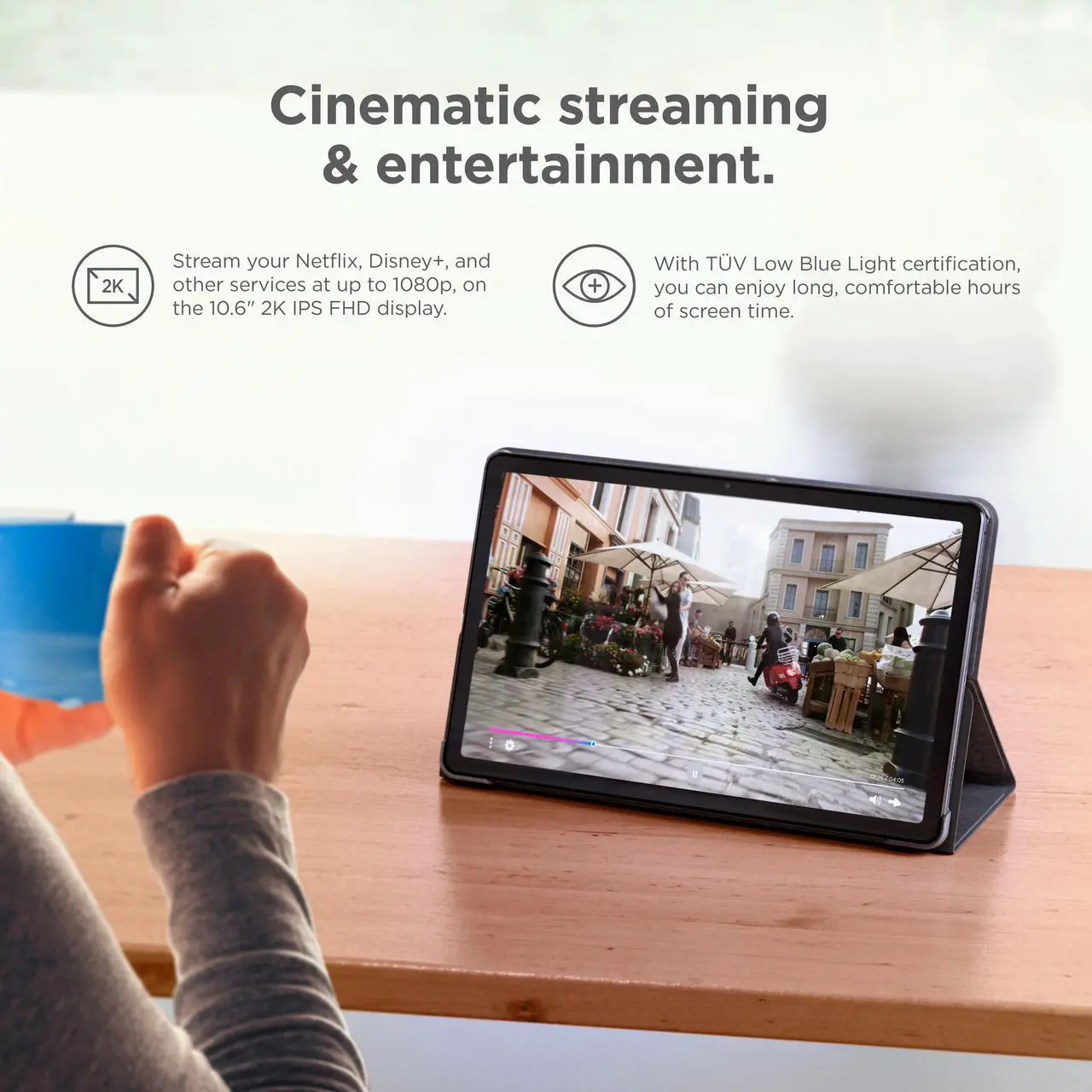 Alt view image 6 of 10 - Lenovo Tab M10 Plus (3rd Gen) 10" Tablet, 64GB Storage, 4GB Memory, Android 12, FHD Display