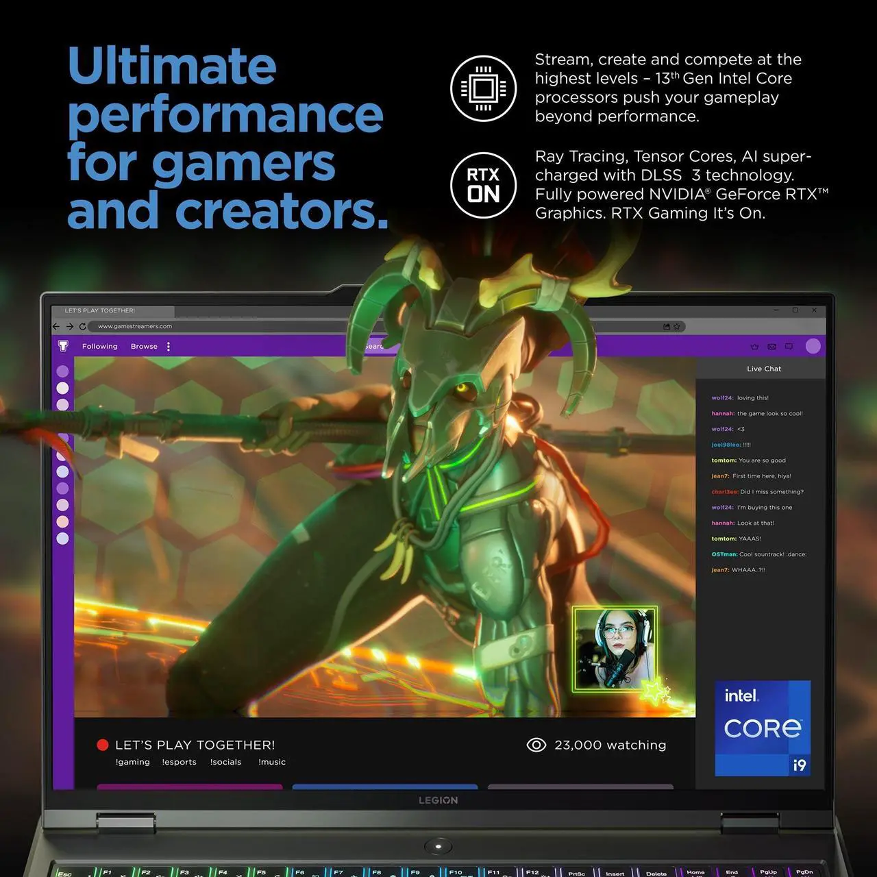 Alt view image 14 of 18 - Lenovo Legion Pro 7 16IRX8H - 16" GeForce RTX 4090 Laptop GPU - Intel Core i9-13900HX  - 32GB Memory - 1 TB PCIe SSD - Windows 11 Home 64-bit - Gaming Laptop - 240 Hz IPS (82WQ005CUS )