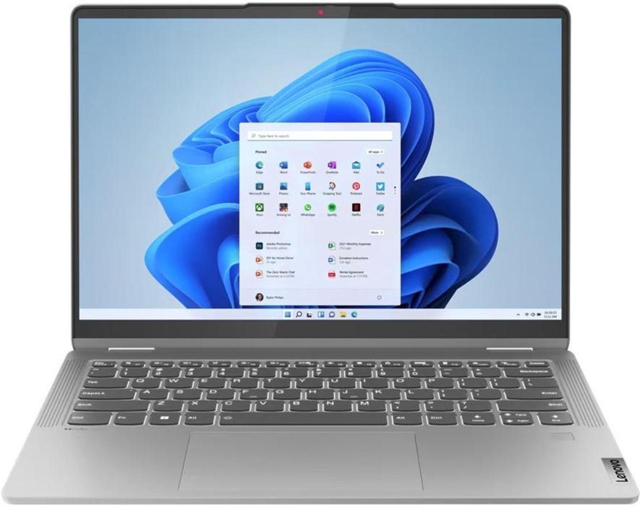 Alt view image 4 of 10 - Lenovo IdeaPad Flex 5 14ABR8 82XX003VUS 14" Touchscreen Convertible 2 in 1 Notebook - WUXGA - 1920 x 1200 - AMD Ryzen 5 7530U Hexa-core (6 Core) 2 GHz - 8 GB RAM - 8 GB On-board Memory - 256 GB SSD