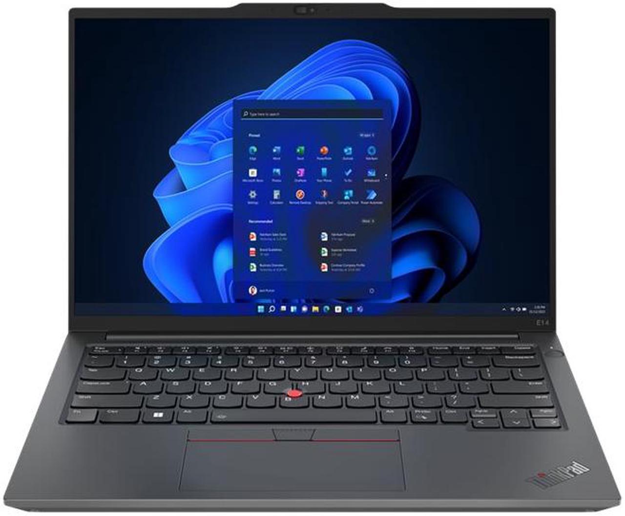 Lenovo ThinkPad E14 Gen 5 21JK0052US 14" Touchscreen Notebook - WUXGA - 1920 x 1200 - Intel Core i5 13th Gen i5-1335U Deca-core (10 Core) 1.30 GHz - 16 GB Total RAM - 8 GB On-board Memory - 512 GB SSD - Graphite Black