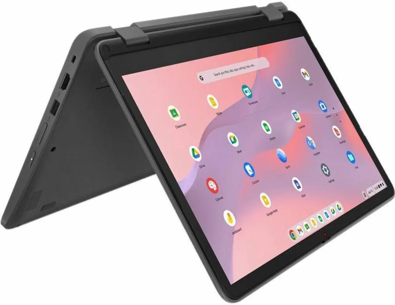 Main image of Lenovo 12.2" 500e Yoga Touchscreen Chromebook - WUXGA - 1920 x 1200 - Intel N100 Quad-core (4 Core) - 4 GB Memory - 32 GB Flash Storage - 82W40009US