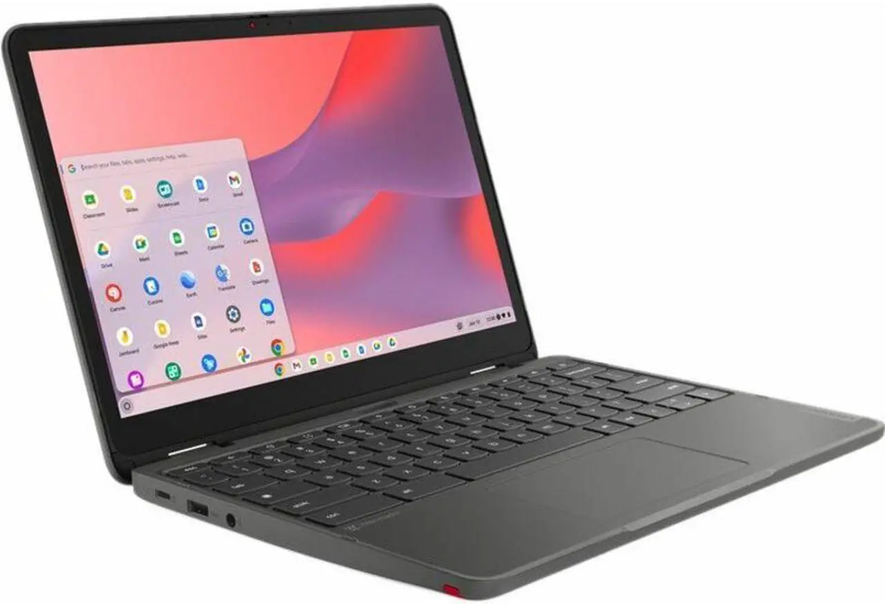 Alt view image 13 of 13 - Lenovo 12.2" 500e Yoga Touchscreen Chromebook - WUXGA - 1920 x 1200 - Intel N100 Quad-core (4 Core) - 4 GB Memory - 32 GB Flash Storage - 82W40009US