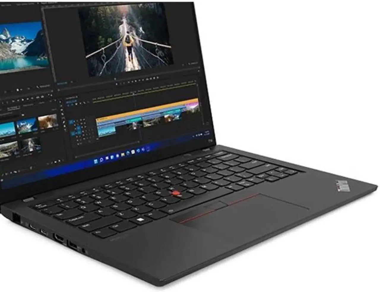 Alt view image 6 of 6 - Lenovo ThinkPad T14 Gen3 14" Notebook - AMD Ryzen 5 PRO 6650U Hexa-core (6 Core) 2.90 GHz - 16 GB Total RAM - 256 GB SSD - Windows 11 Pro - AMD Radeon 660M Graphics - Thunder Black 21CF005TUS