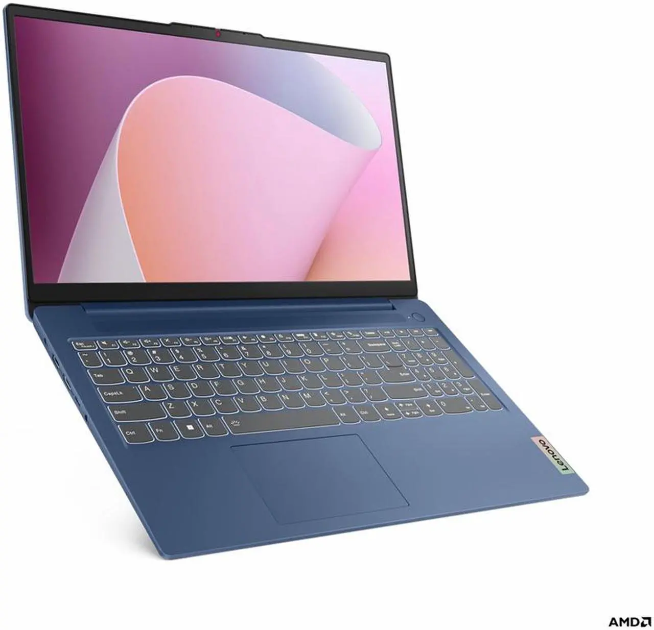 Alt view image 3 of 4 - Lenovo IdeaPad Slim 3 15AMN8 15.6" FHD IPS Laptop, AMD Ryzen 5 7520U Quad Core 2.8GHz-4.3GHz, AMD Radeon 610M Graphics, 8GB DDR5 RAM, 512GB SSD, 720p Camera With Privacy Shutter, Windows 11 Home, Abyss Blue