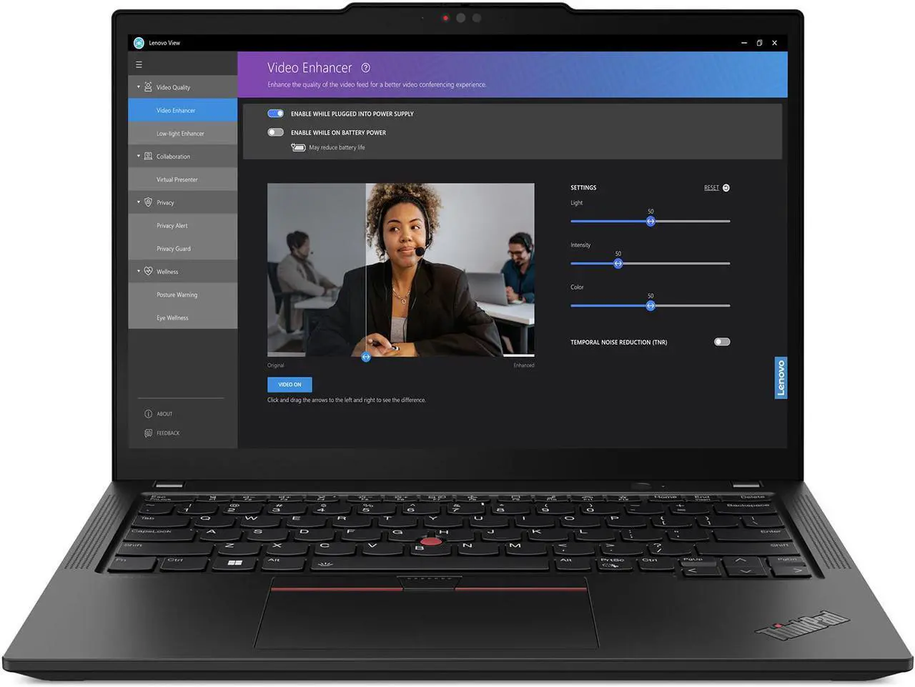 Alt view image 3 of 14 - Lenovo 13.3" ThinkPad X13 Gen 4 Multi-Touch Laptop (Deep Black), 1.8 GHz Intel Core i7 10-Core, 16GB RAM, 512GB SSD, Intel Iris Xe, Touchscreen, Fingerprint Reader