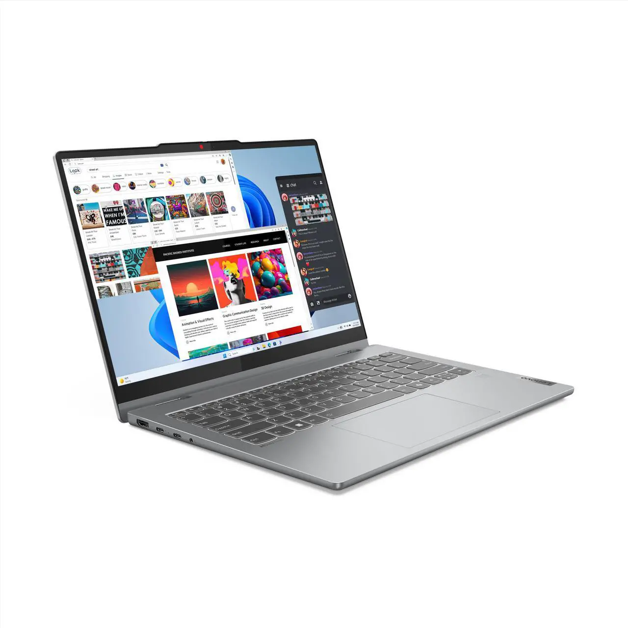 Alt view image 3 of 11 - Lenovo IdeaPad 5 2-in-1 14.0" Touchscreen Laptop Core 7 150U Intel Graphics 16GB RAM 1 TB PCIe SSD Windows 11 Home 83DT0036US