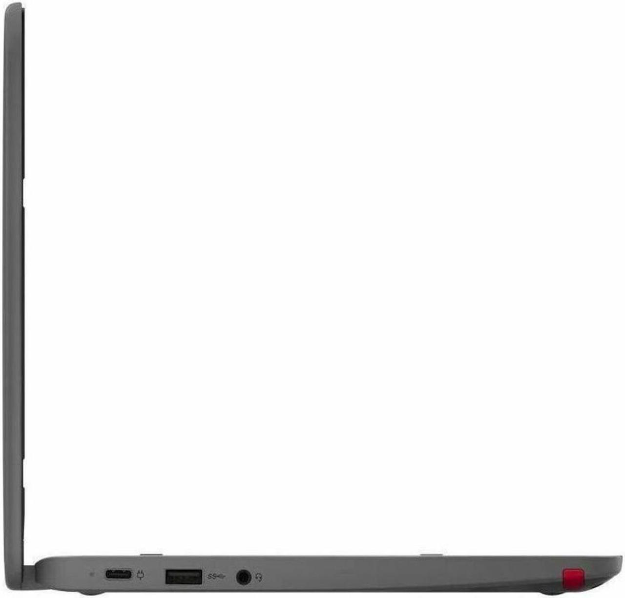 Alt view image 5 of 8 - Lenovo 300e Yoga Chromebook Gen 4 11.6" Touchscreen Convertible 2 in 1 Chromebook - Octa-core (ARM Cortex A76 + Cortex A55) - 4 GB - 32 GB Flash Memory - ChromeOS - Graphite Gray  82W2000AUS