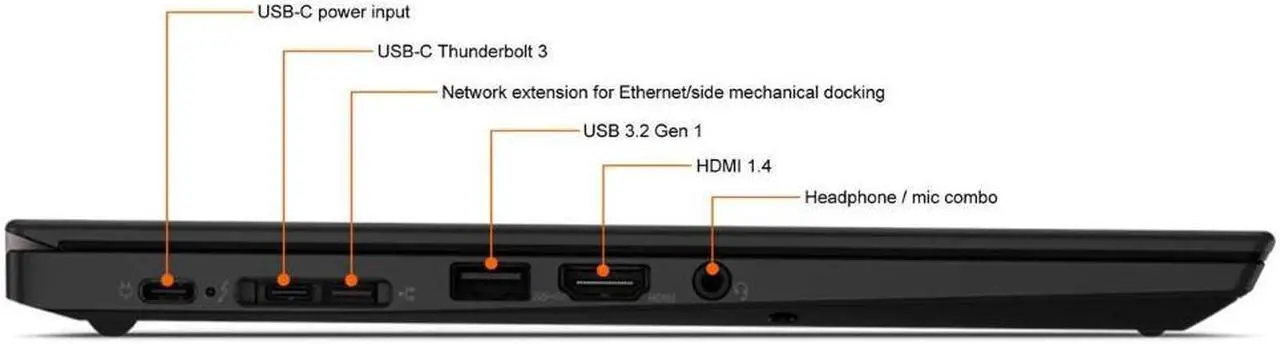 Alt view image 4 of 5 - Lenovo ThinkPad X13 Laptop Intel Core i5-10310U 1.70 GHz 16GB RAM 512GB SSD 13.3” FHD Windows 11 Pro