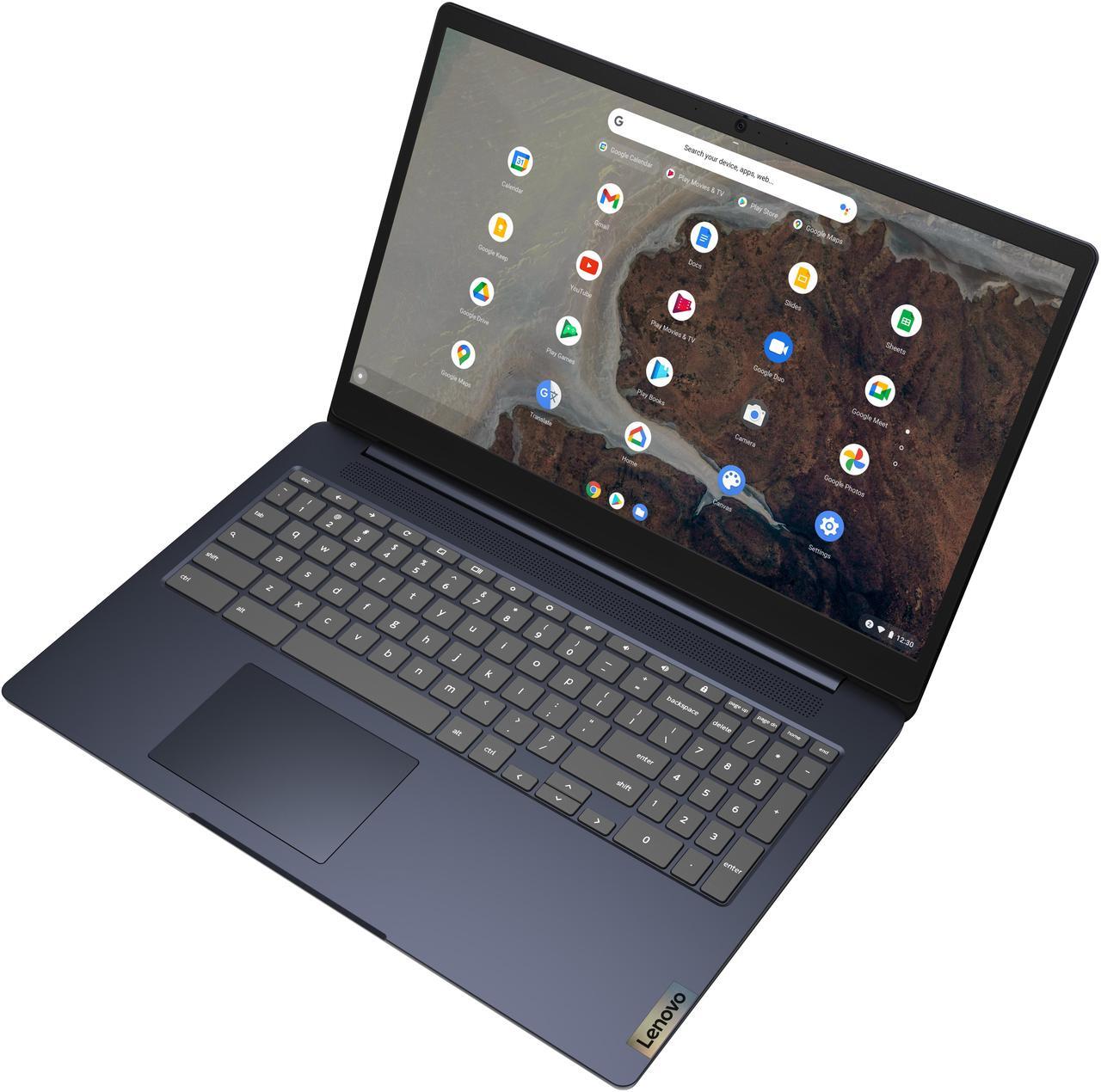 Alt view image 3 of 18 - Lenovo IdeaPad 3i Chromebook Intel Celeron N4500 8GB Memory 64 GB SSD 15.6" Non-Touch Screen Chrome OS 82N40059CF