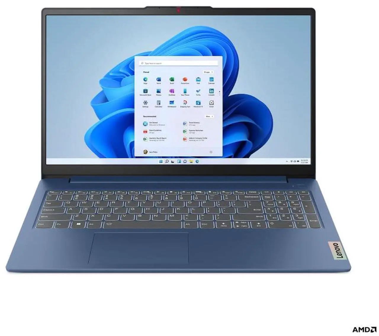 Main image of Lenovo Laptop ideaPad Slim 3 AMD Ryzen 3 7320U 8GB Memory 512 GB PCIe SSD AMD Radeon 610M 15.6" Windows 11 Home 82XQ00PNCF