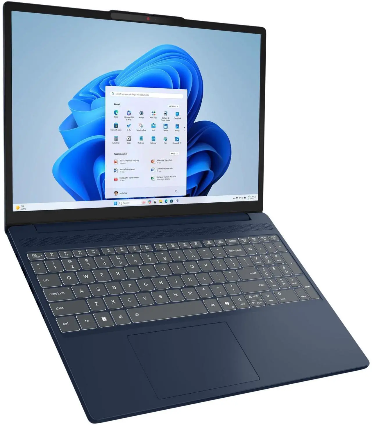 Alt view image 2 of 6 - Lenovo Laptop ideaPad Slim 3 AMD Ryzen 5 8540U 16GB Memory 512 GB PCIe SSD AMD Radeon 740M 15.3" Touchscreen Windows 11 Home 83KA0045CF