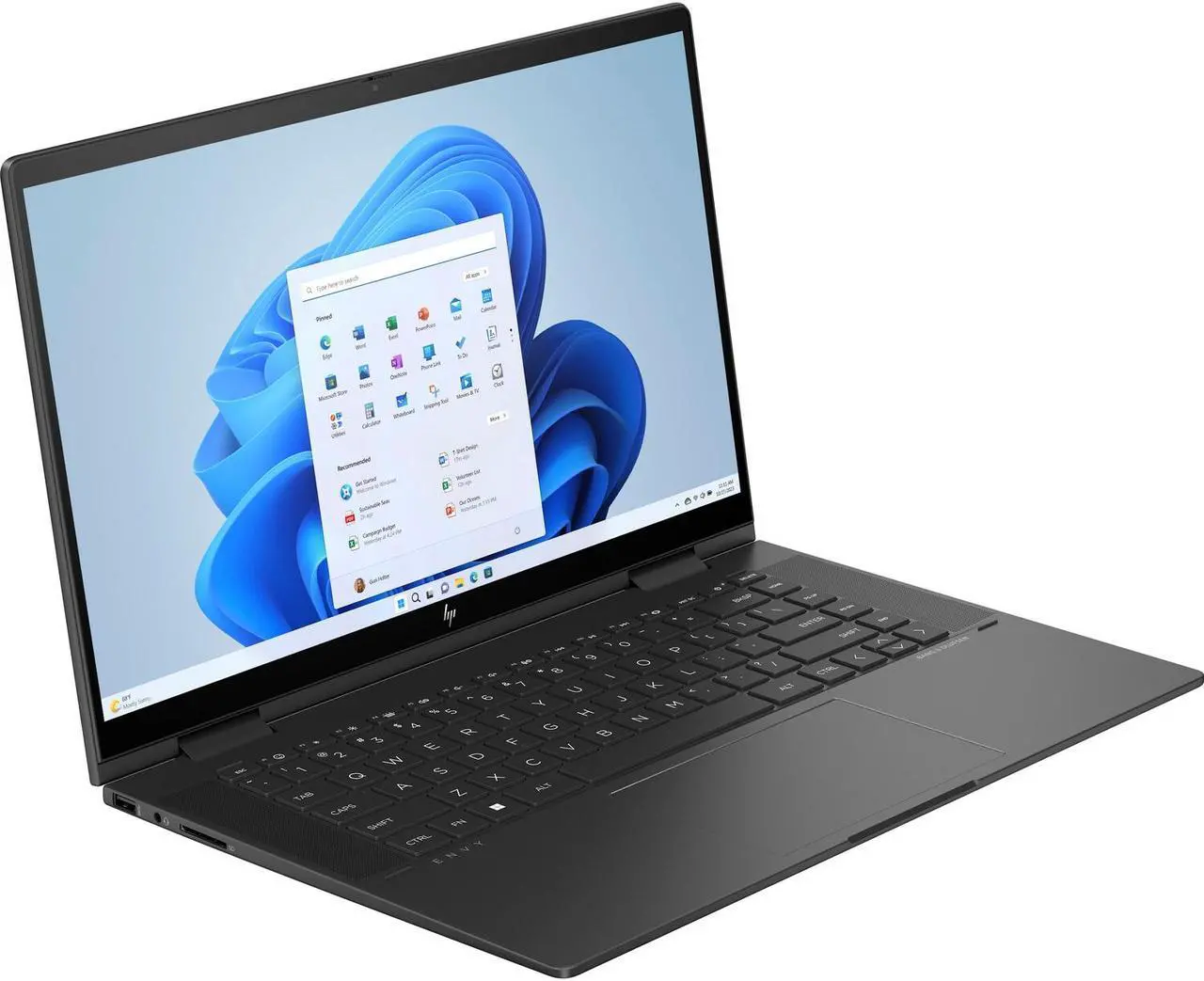 Alt view image 3 of 6 - HP ENVY x360 AMD Ryzen 7 PRO 7730U 16GB Memory 512 GB PCIe SSD AMD Radeon Graphics 15.6" Touch Screen 1920 x 1080 Convertible 2-in-1 Laptop Windows 11 Home 64-bit 15-fh0023dx