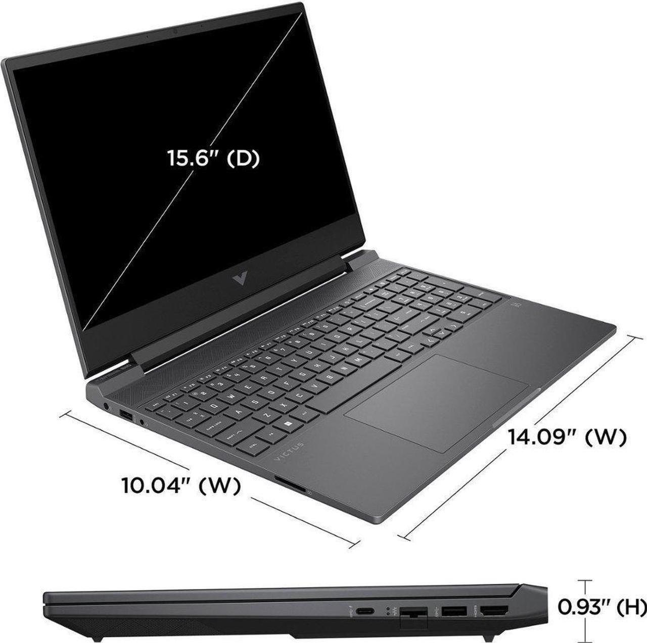 Alt view image 5 of 6 - HP Victus Gaming Laptop AMD Ryzen 5 7535HS 3.30 GHz NVIDIA GeForce RTX 2050 8GB Memory 512 GB PCIe SSD  15.6" FHD Windows 11 Home 15-fb1013dx