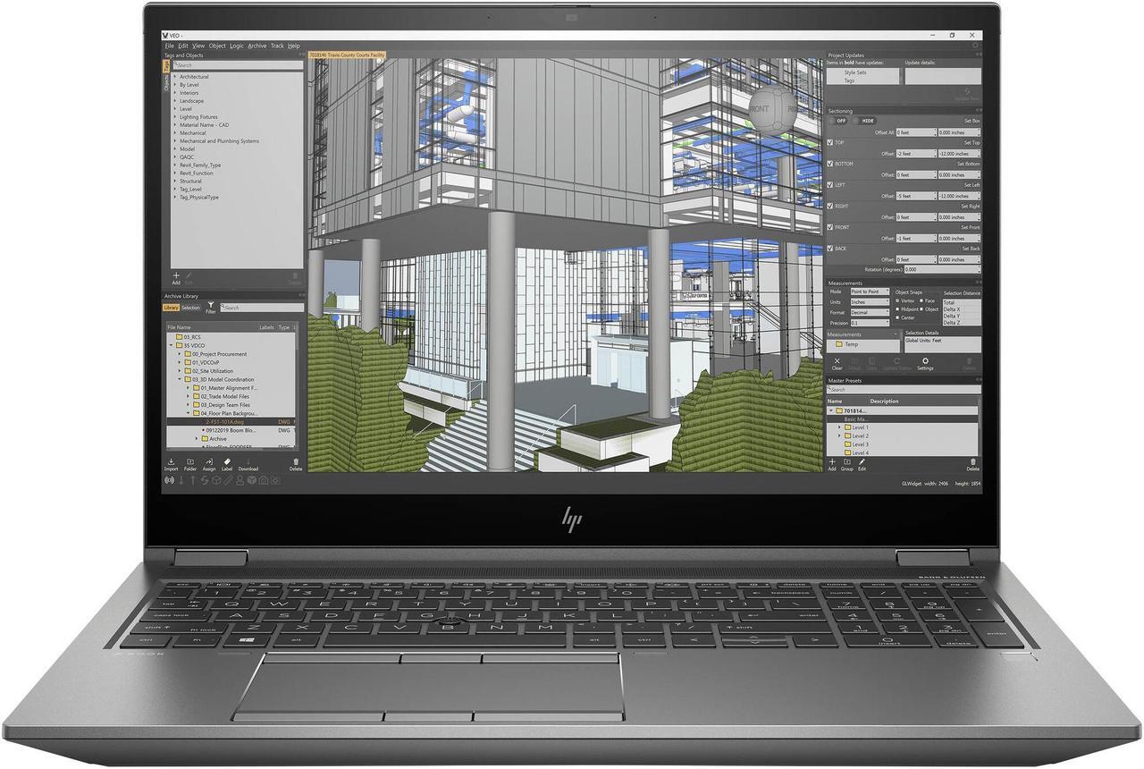 Main image of HP ZBook Grade B Mobile Workstation Intel Core i7-10850H 16GB Memory 256 GB SSD NVIDIA Quadro T1000 15.6" Non-Touch Screen Fury 15 G7