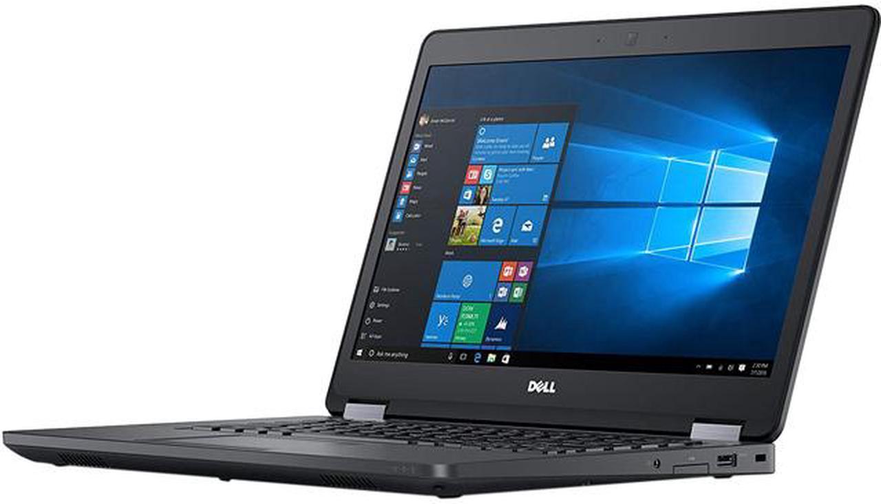 DELL B Grade Laptop Intel Core i7-6600U 8GB Memory 256 GB SSD 14.0" Windows 10 Pro 64-bit E5470