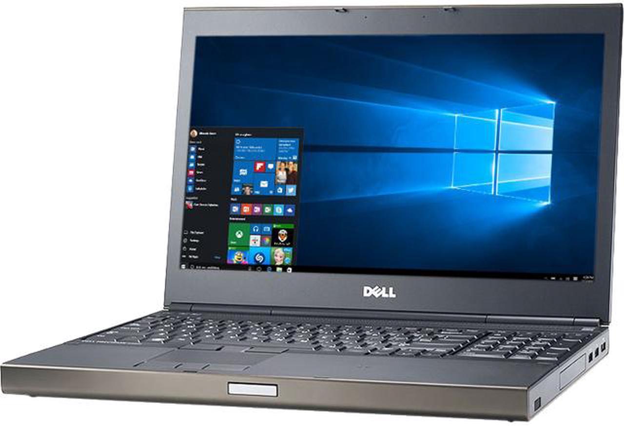 DELL Grade B Laptop Intel Core i7-4700MQ 32GB Memory 256 GB SSD 15.6" Windows 10 Pro 64-bit M4800