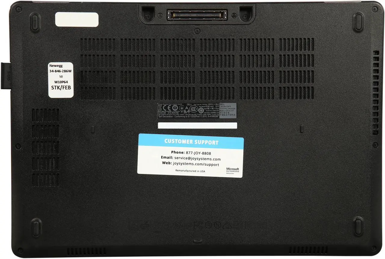 Alt view image 11 of 11 - DELL Grade A Laptop Latitude E5470 Intel Core i5 6th Gen 6300U (2.40 GHz) 8 GB Memory 512 GB SSD 14.0" Windows 10 Pro 64-bit 1 Year Warranty