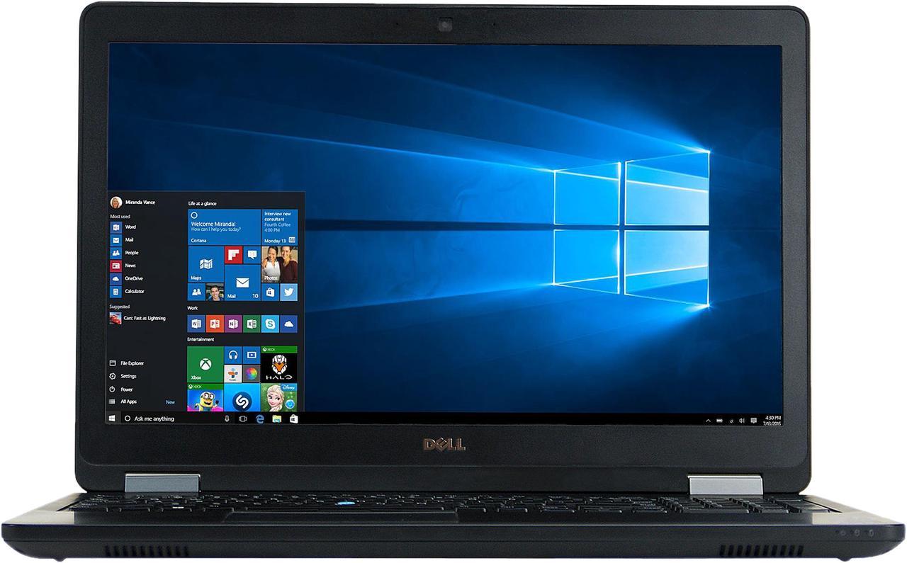 DELL Laptop Latitude Intel Core i7-6820HQ 16GB Memory 512 SSD Intel HD Graphics 530 15.6" Windows 10 E5570