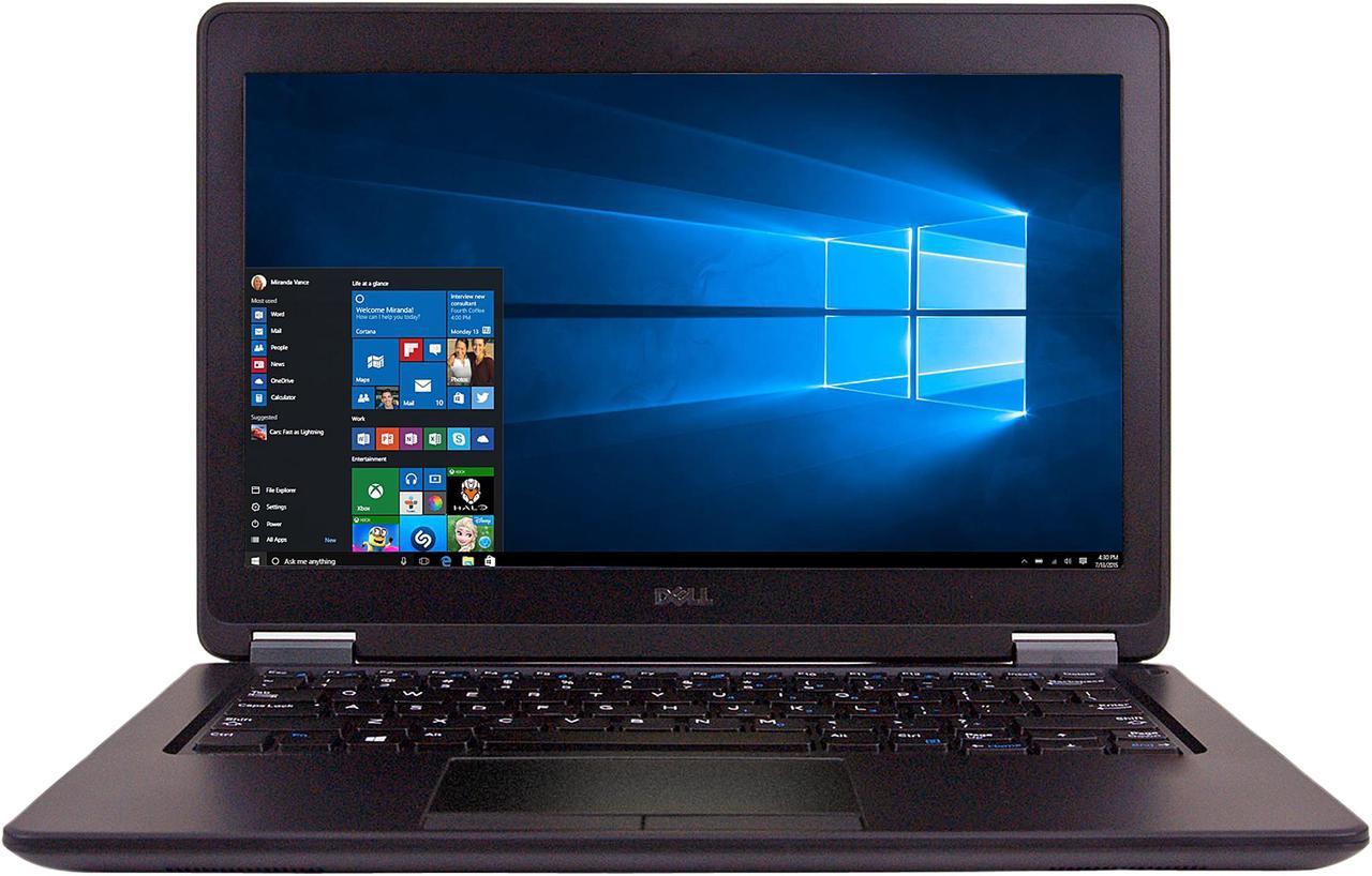 DELL Laptop Intel Core i5-5300U 8GB Memory 128 SSD 12.5" Windows 10 E7250