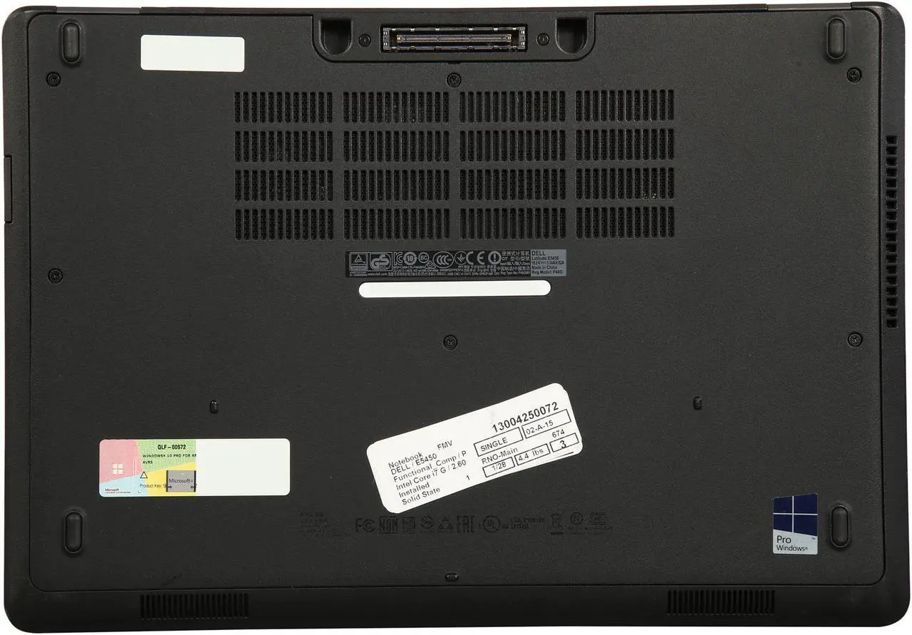 Alt view image 7 of 8 - DELL Grade B Laptop Intel Core i7-5600U 8GB Memory 256 GB SSD 14.0" Windows 10 Pro 64-bit E5450