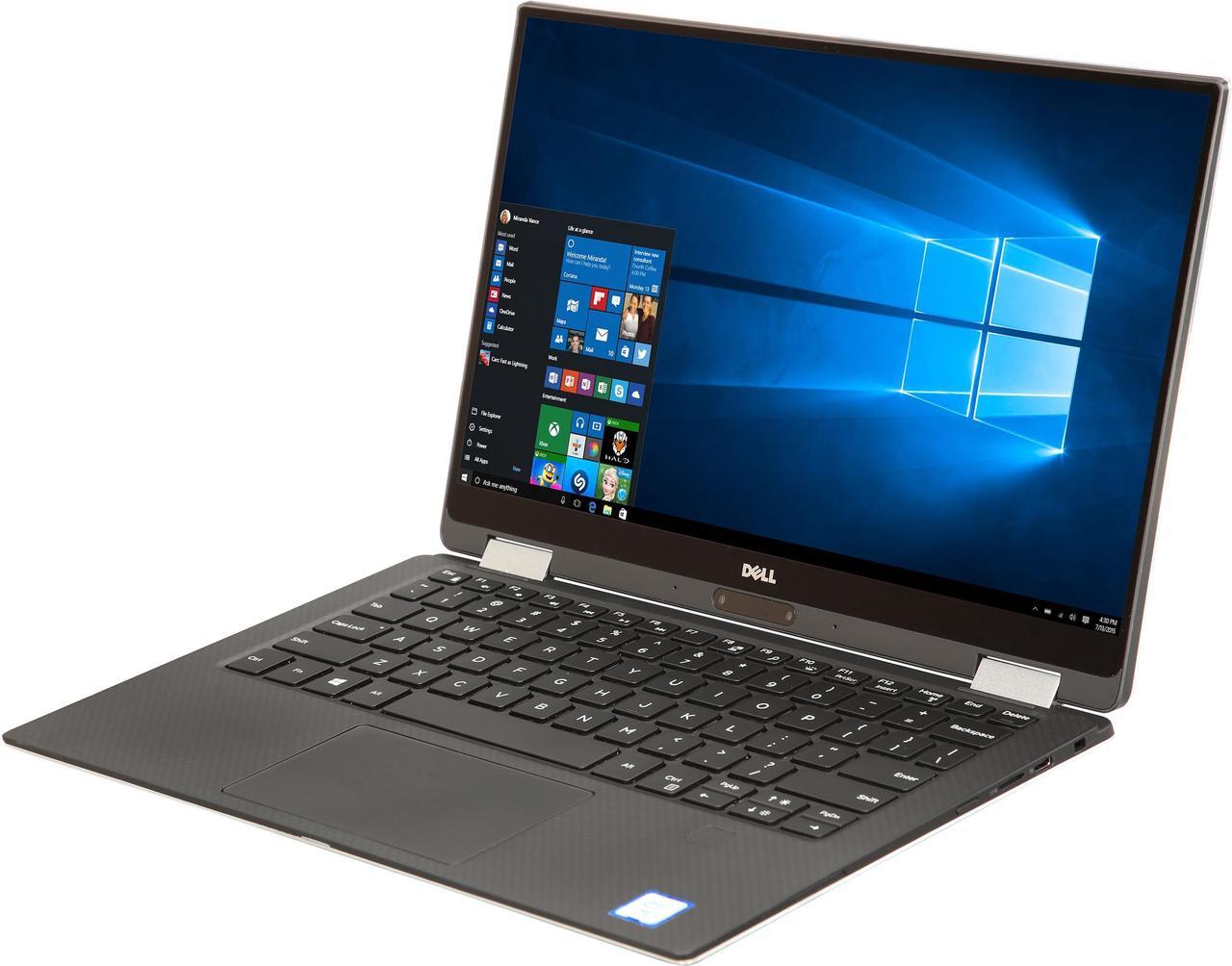 DELL XPS Intel Core i7-7Y75 16GB Memory 512 GB SSD Intel HD Graphics 615 13.3" Touchscreen 1920 x 1080 Convertible Grade A 2-in-1 Laptop Windows 10 Pro 64-bit 13-9365