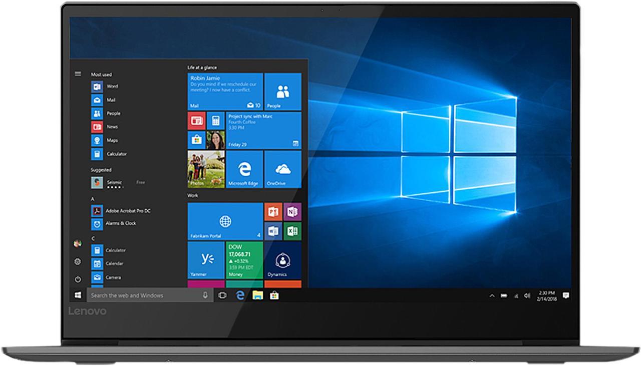 Lenovo Laptop IdeaPad 730S Intel Core i5-8265U 8GB Memory 256 GB NVMe SSD Intel UHD Graphics 620 13.3" Windows 10 Home 64-bit 81JB0004US