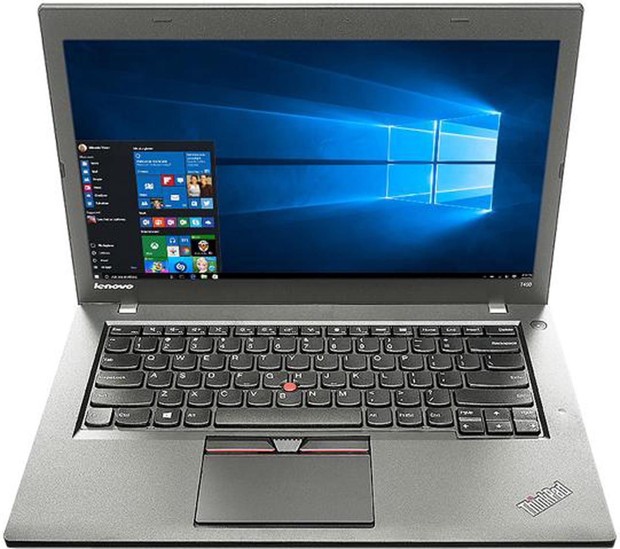 Lenovo Grade B Laptop Lenovo T450 Intel Core i5-5300U 8GB Memory 240 GB SSD 14.0" Windows 10 Pro 64-bit T450