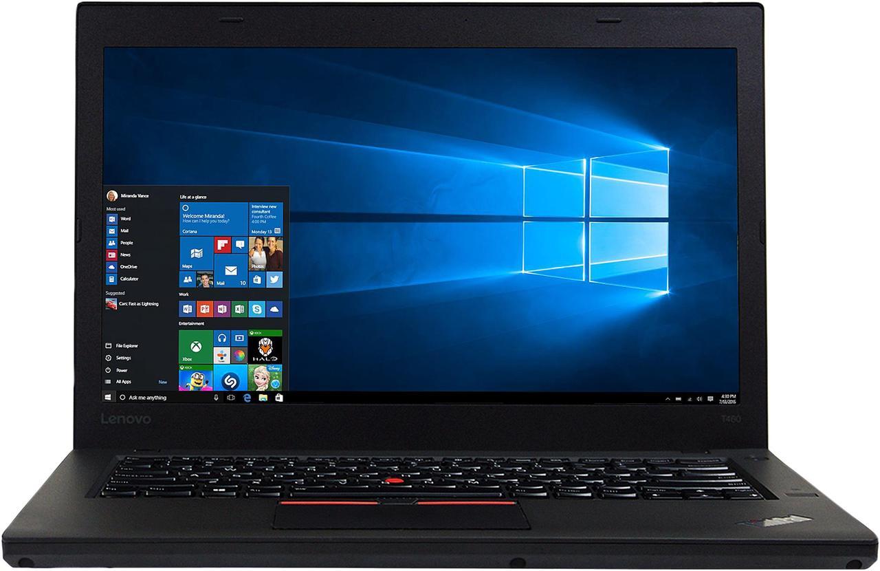 Lenovo Laptop Intel Core i5-6300U 8GB Memory 480 SSD 14.0" Windows 10 T460