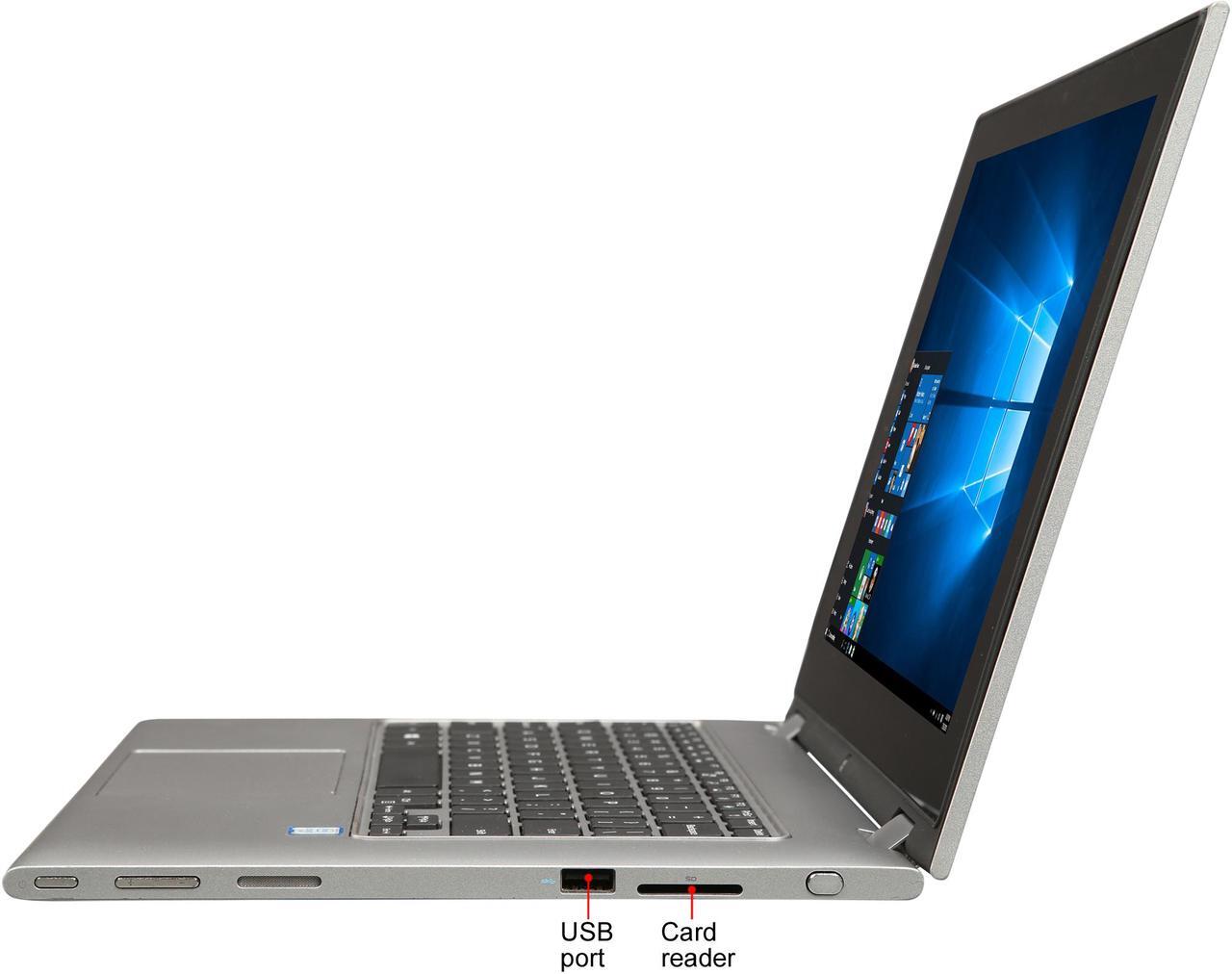 Alt view image 6 of 11 - DELL Grade A Laptop Inspiron Intel Core i7-6500U 8GB Memory 256 GB SSD Intel HD Graphics 520 13.3" Touch Screen Windows 10 Home 13-7359