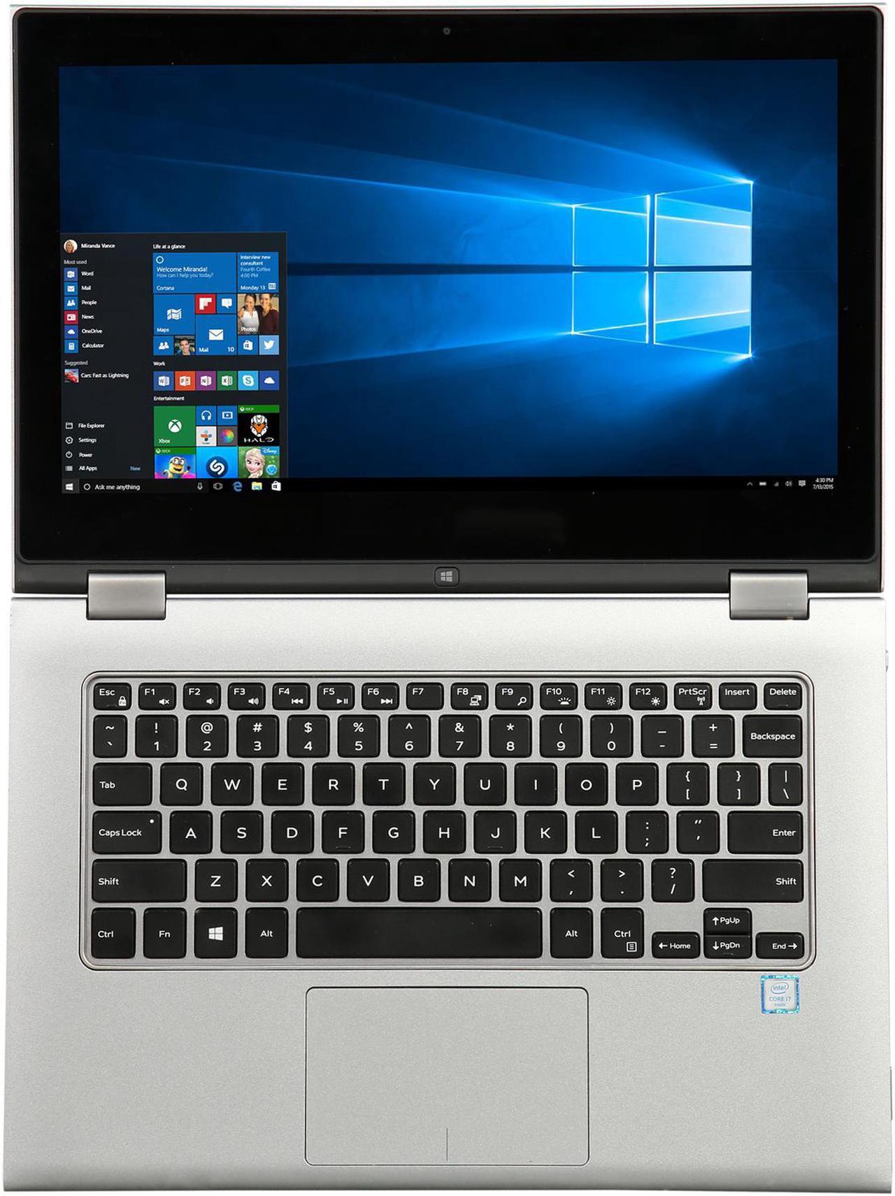 Alt view image 10 of 11 - DELL Grade A Laptop Inspiron Intel Core i7-6500U 8GB Memory 256 GB SSD Intel HD Graphics 520 13.3" Touch Screen Windows 10 Home 13-7359