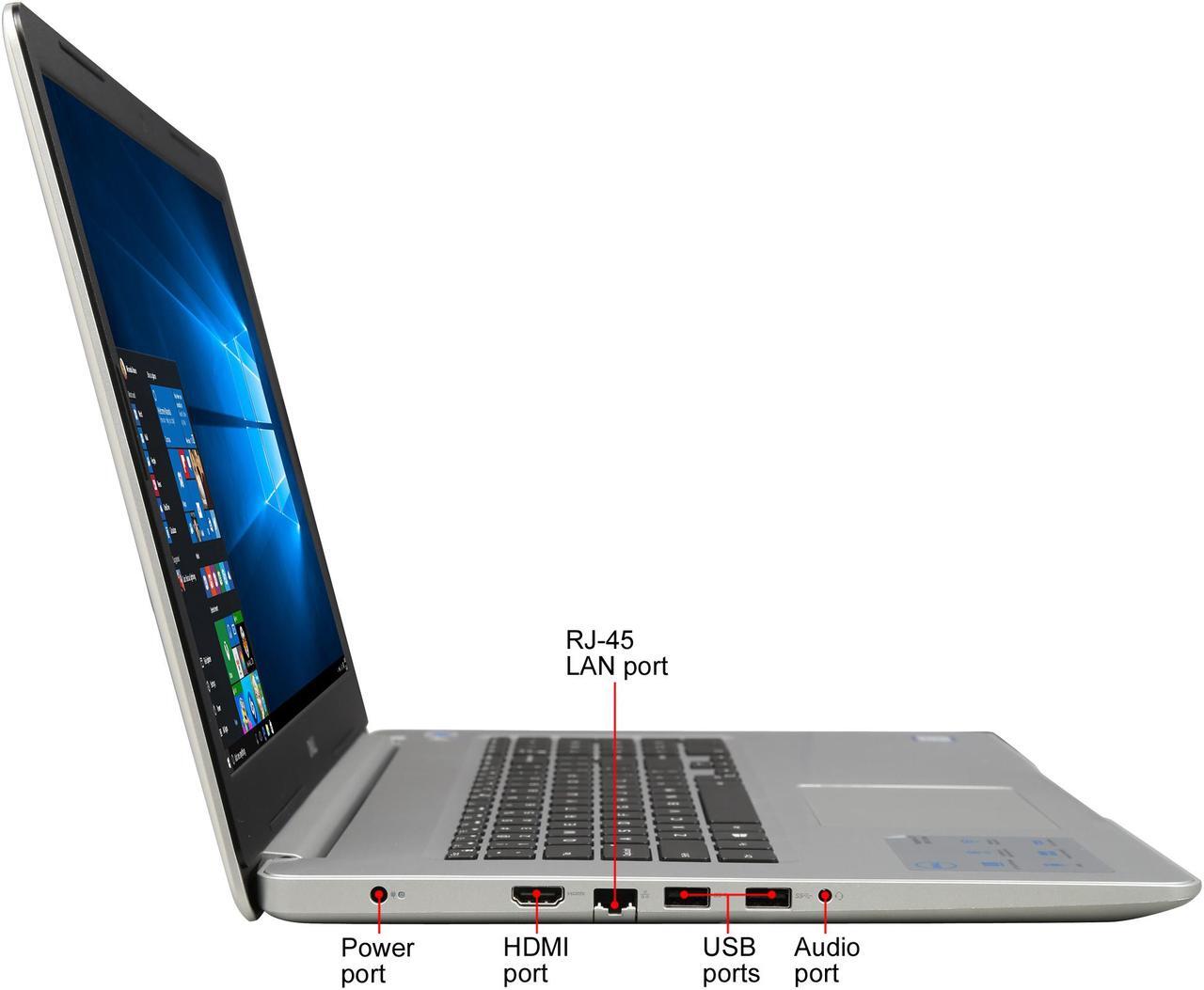 Alt view image 5 of 8 - DELL Laptop Inspiron 5770 Intel Core i5-8250U 8GB Memory 1TB HDD Intel UHD Graphics 620 17.3" Non-Touch Screen Windows 10 Home 64-Bit i5770-5286SLV