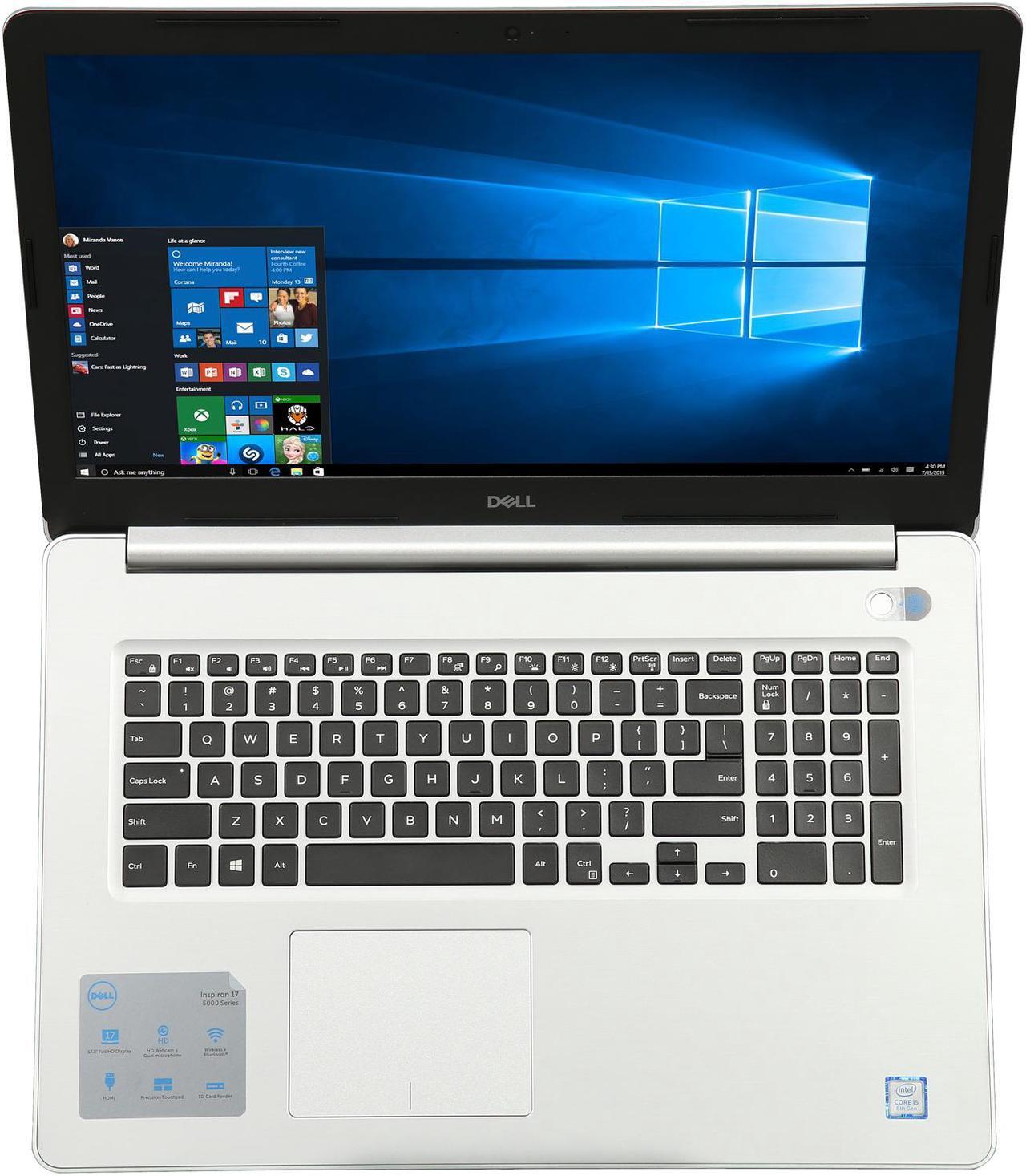 Alt view image 7 of 8 - DELL Laptop Inspiron 5770 Intel Core i5-8250U 8GB Memory 1TB HDD Intel UHD Graphics 620 17.3" Non-Touch Screen Windows 10 Home 64-Bit i5770-5286SLV