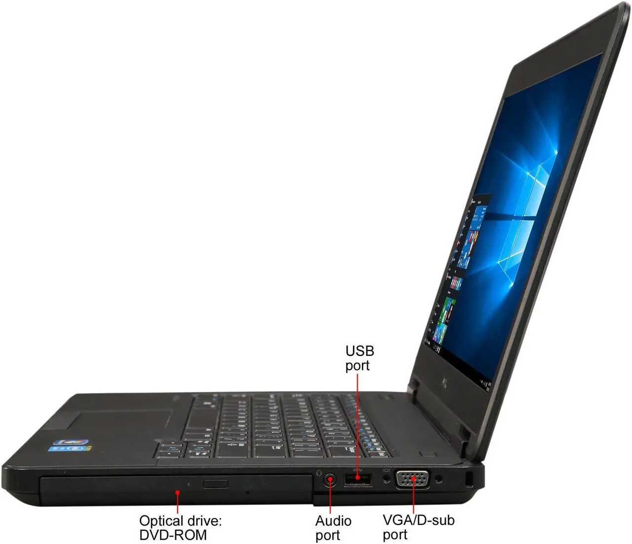 Alt view image 3 of 8 - DELL Grade B Laptop Intel Core i5-4300U 8GB Memory 128 GB SSD 14.0" Windows 10 Pro 64-Bit E5440