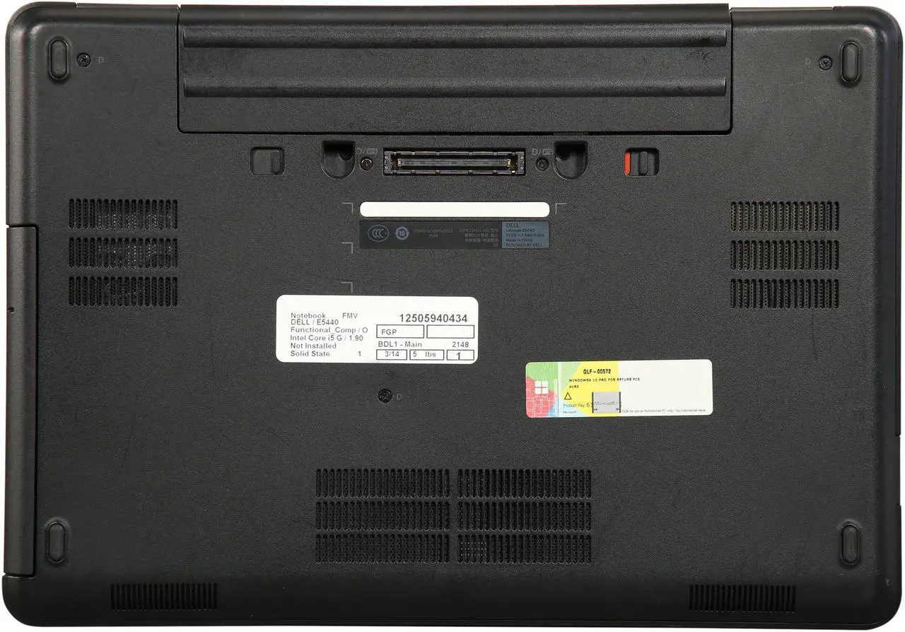 Alt view image 8 of 8 - DELL Grade B Laptop Intel Core i5-4300U 8GB Memory 128 GB SSD 14.0" Windows 10 Pro 64-Bit E5440